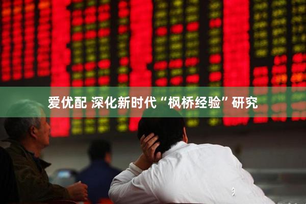 爱优配 深化新时代“枫桥经验”研究