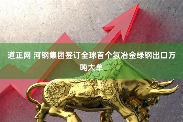 道正网 河钢集团签订全球首个氢冶金绿钢出口万吨大单