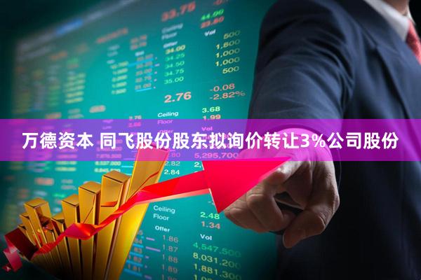 万德资本 同飞股份股东拟询价转让3%公司股份
